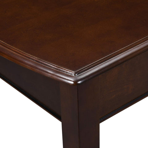 Janice Transitional Lift-Top Standing Desk, Dark Walnut