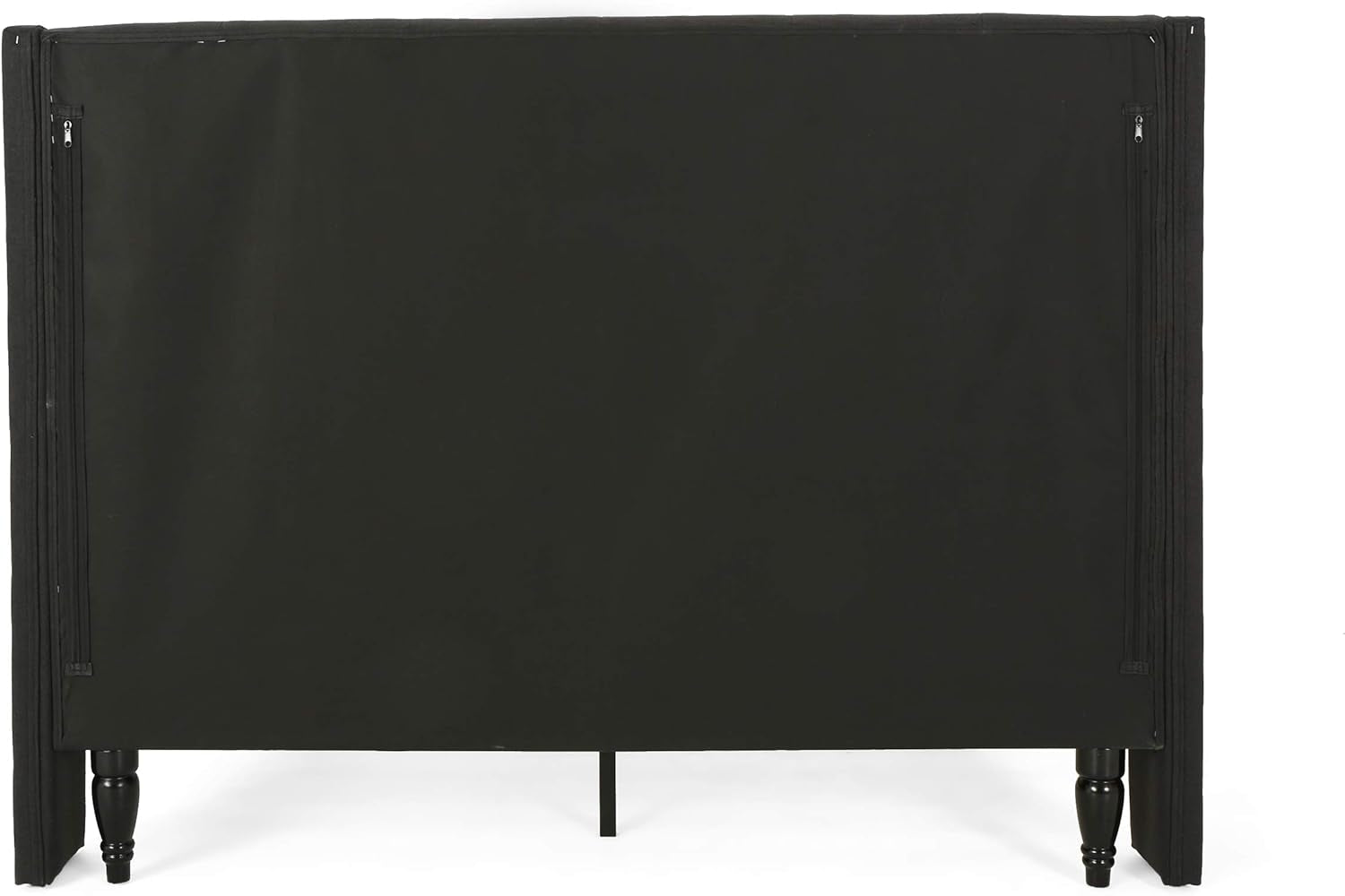 Raye Fully-Upholstered Bed Frame-Queen-Size-Traditional-Black