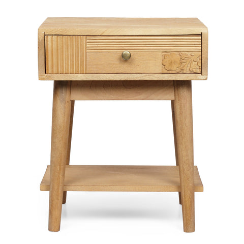 Tennille Boho Mango Wood Nightstand (Set of 2) By