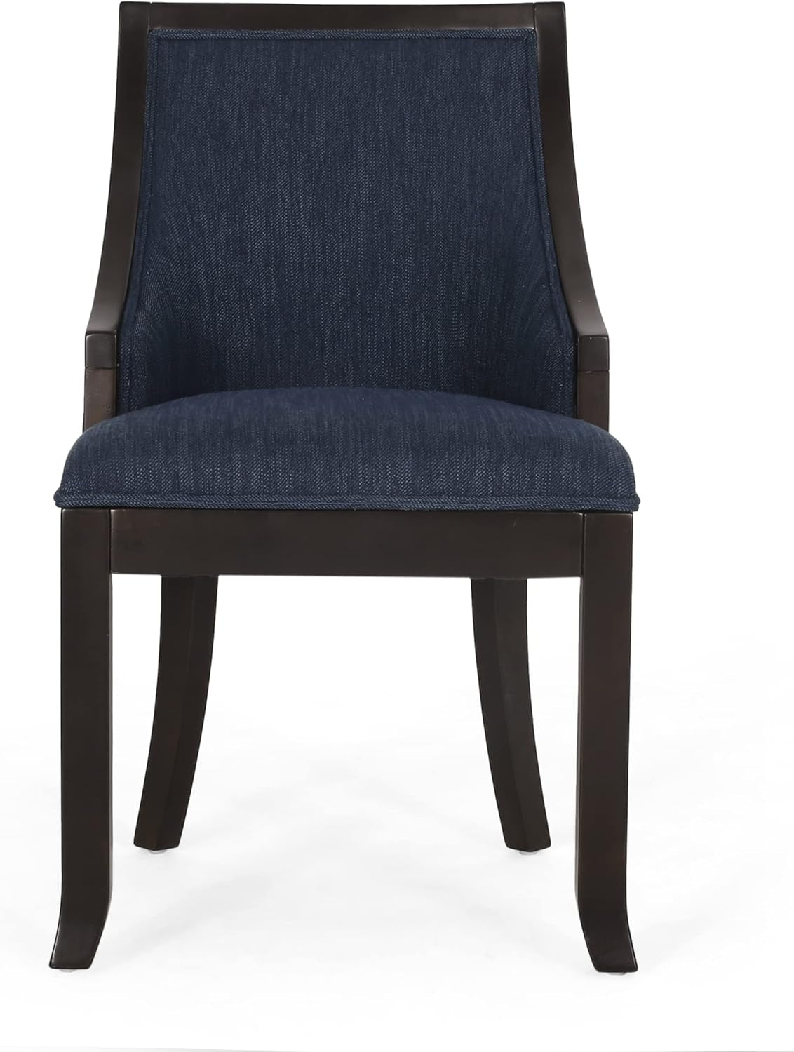 Thurber Dining Chair, Navy Blue + Walnut