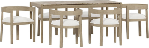 Farnam Dining Set, 22.5 "W X 22.75 "D X 27.5 "H, Light Ash + Almond