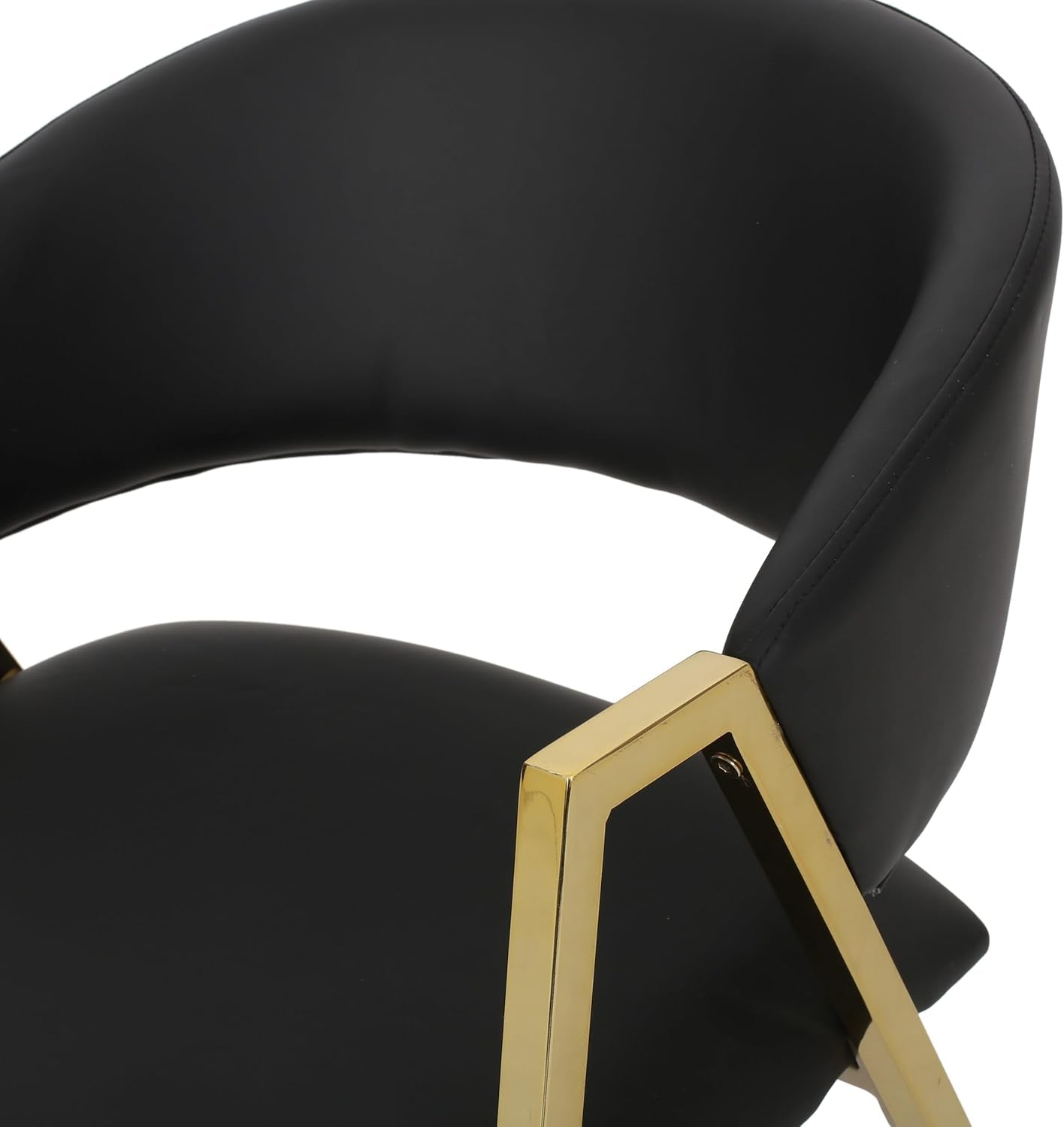 311187 Dining Chairs, 22 "W X 23 "D X 30 "H, Black + Gold