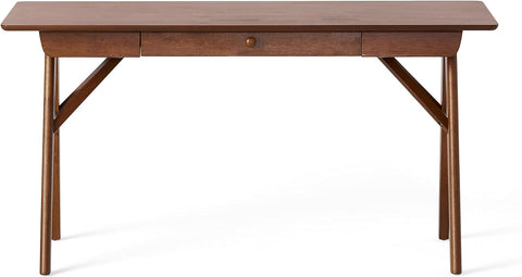 Vienna Mid-Century Wood Desk, Walnut