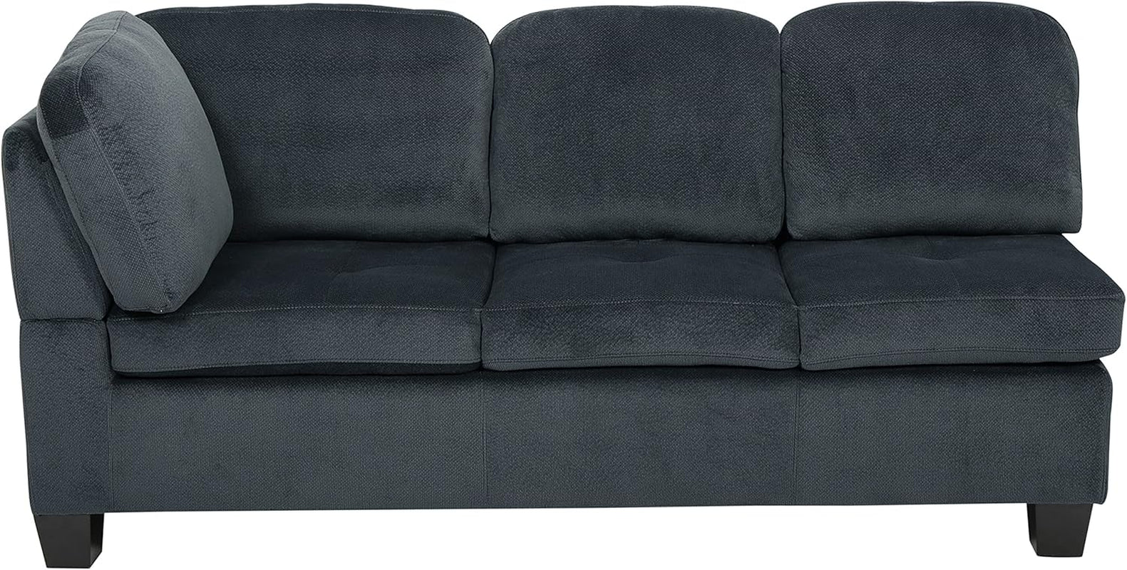 Canterbury Fabric Sectional Set, Charcoal