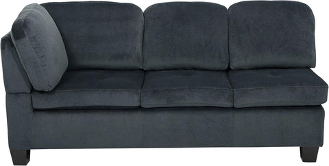 Canterbury Fabric Sectional Set, Charcoal