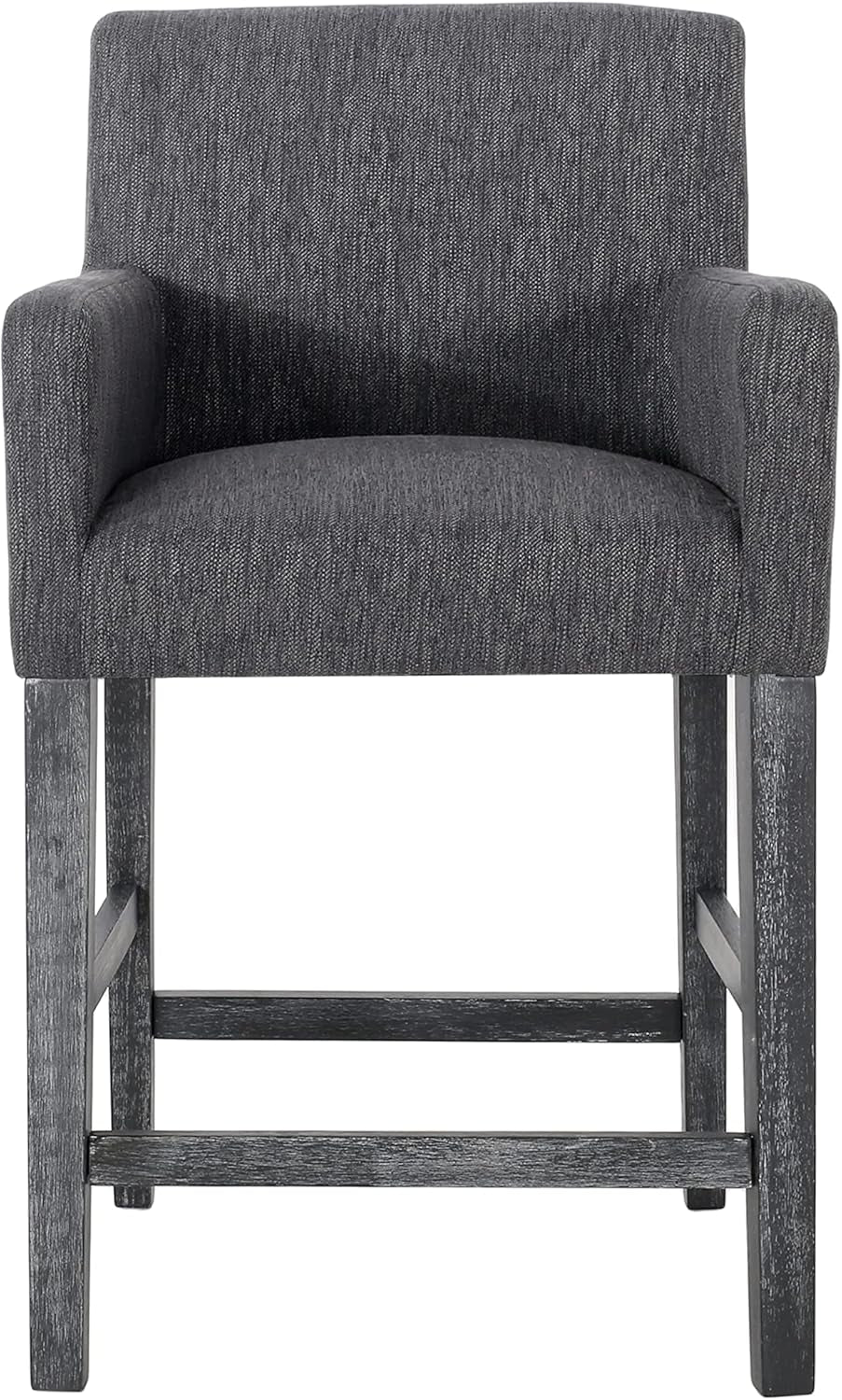 Armga Upholstered 26 Inch Counter Stool - Charcoal/Gray