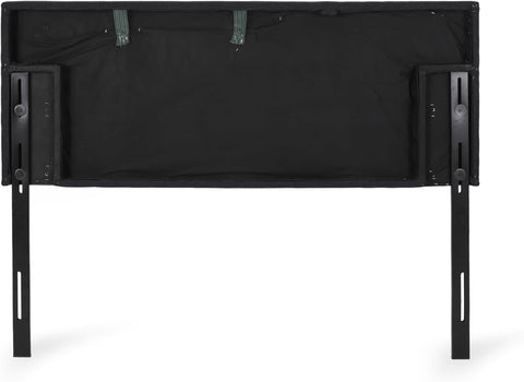 Marlene Contemporary Upholstered Headboard, Full/Queen, Black