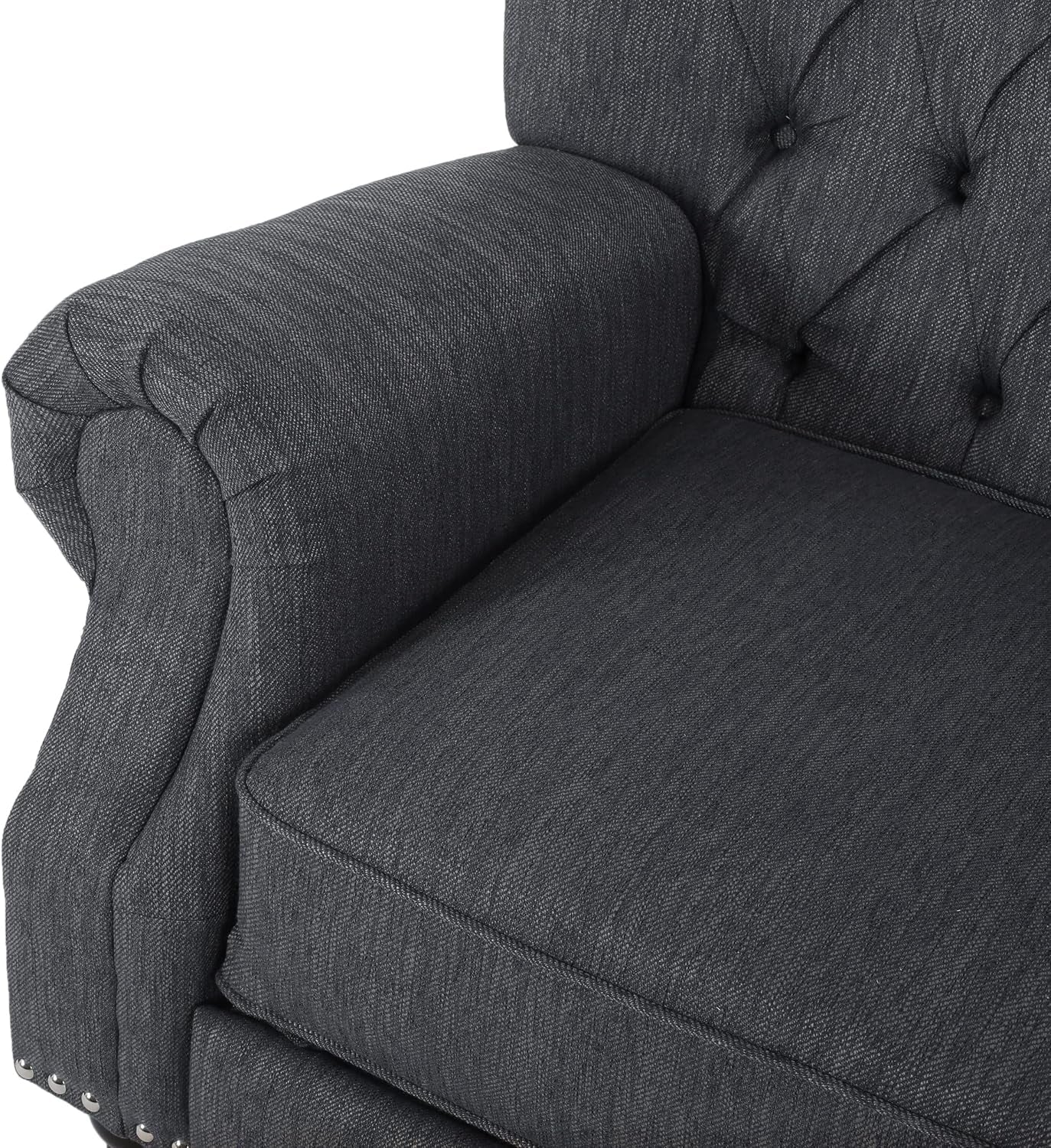 Sunapee Recliner, Charcoal + Espresso
