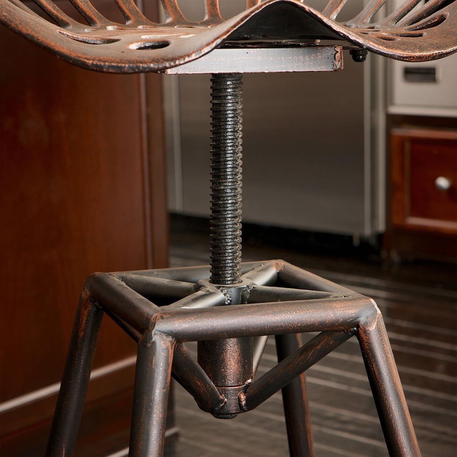 Charlie Saddle Bar Stool, Copper