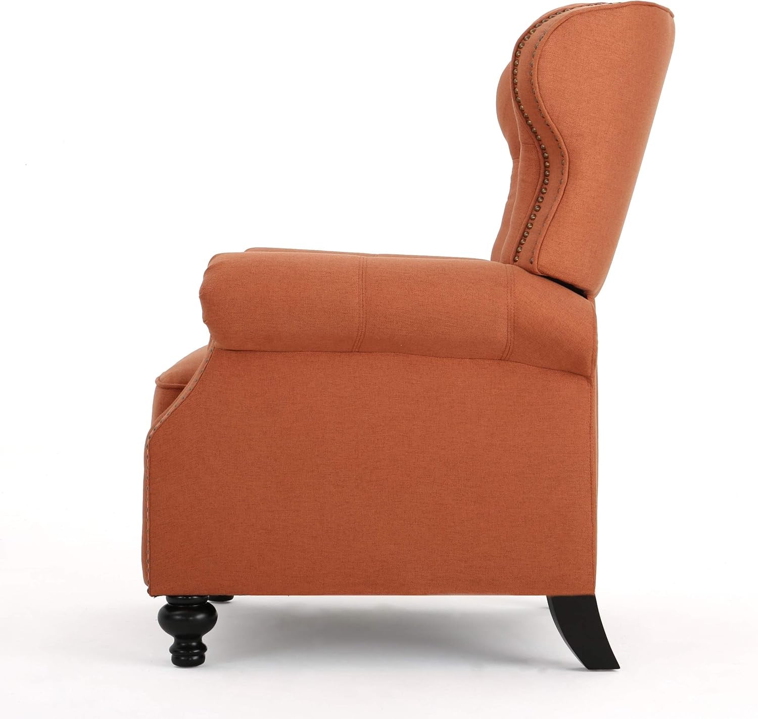 Gdfstudio Waldo Tufted Wingback Recliner Chair(Orange)