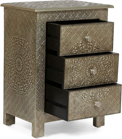 313907 NIGHTSTAND, Silver