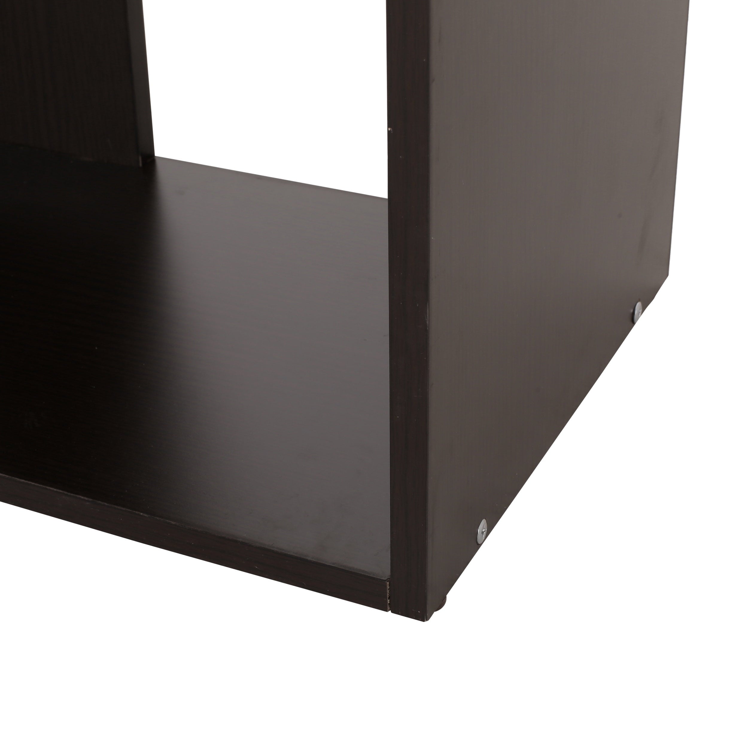 Jakin Modern Geometric High Shelf Bookcase, Dark Gray