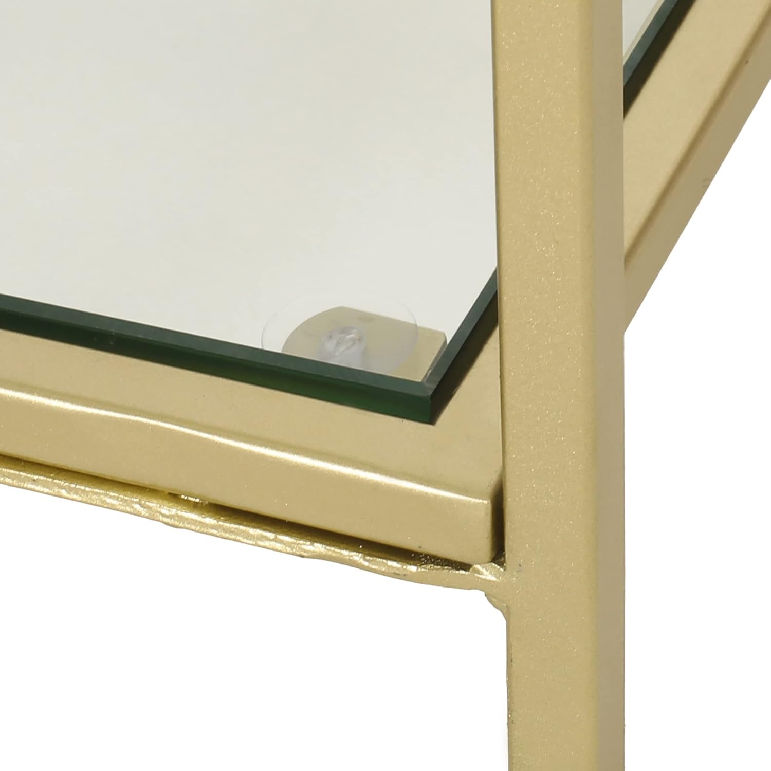 Kokesh Bookcase, Gold + Clear