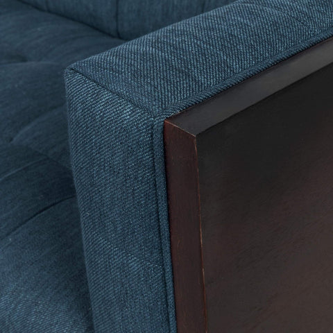 Mclarnan Living Room Furniture Sets, Navy Blue + Brown