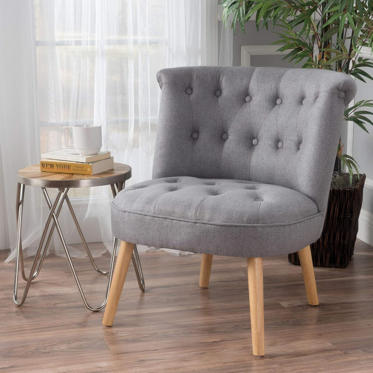 299776 Cicely Accent Chair, Grey