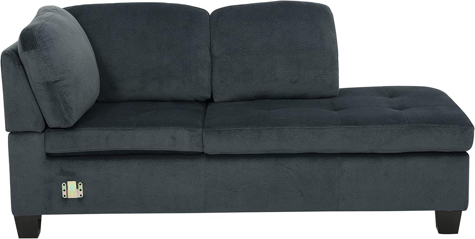 Canterbury Fabric Sectional Set, Charcoal