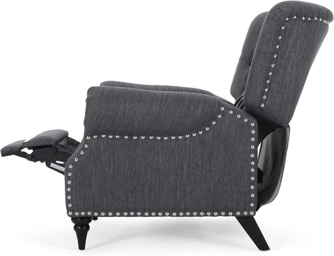 Sunapee Recliner, Charcoal + Espresso