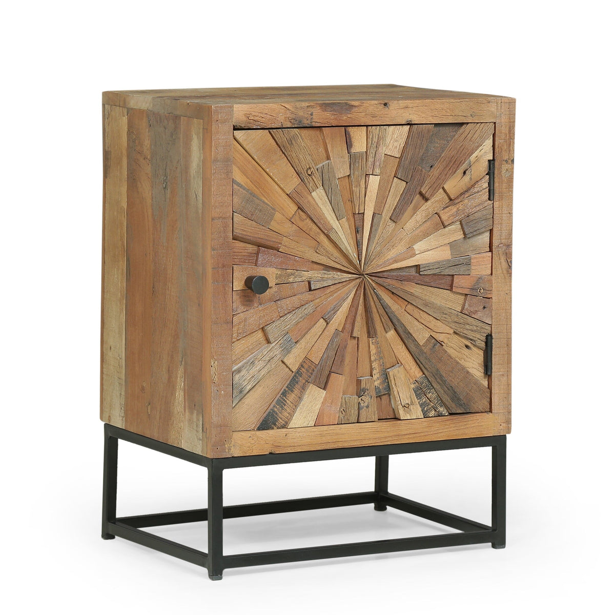 Orem Boho Wooden Night Stand By