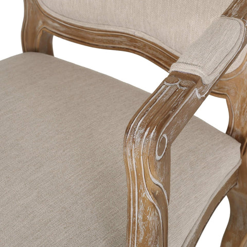 Andrea Dining Chair Sets, Wood, Beige + Natural