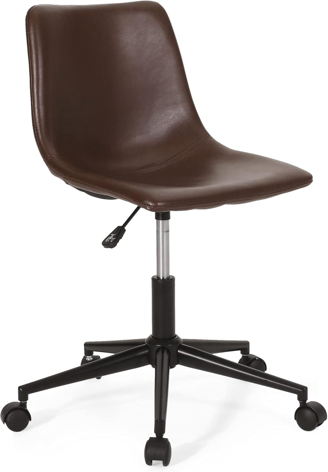 Jarvi Office Chair, Dark Brown + Matte Black