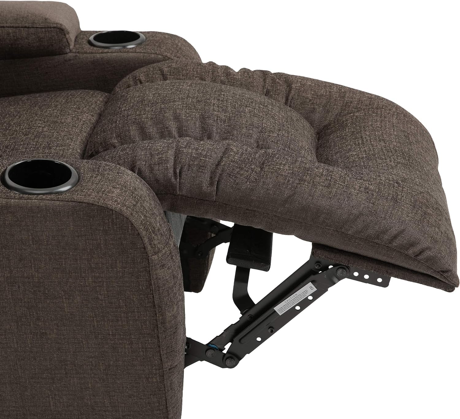 Lavonia Massage Recliner, Brown + Black