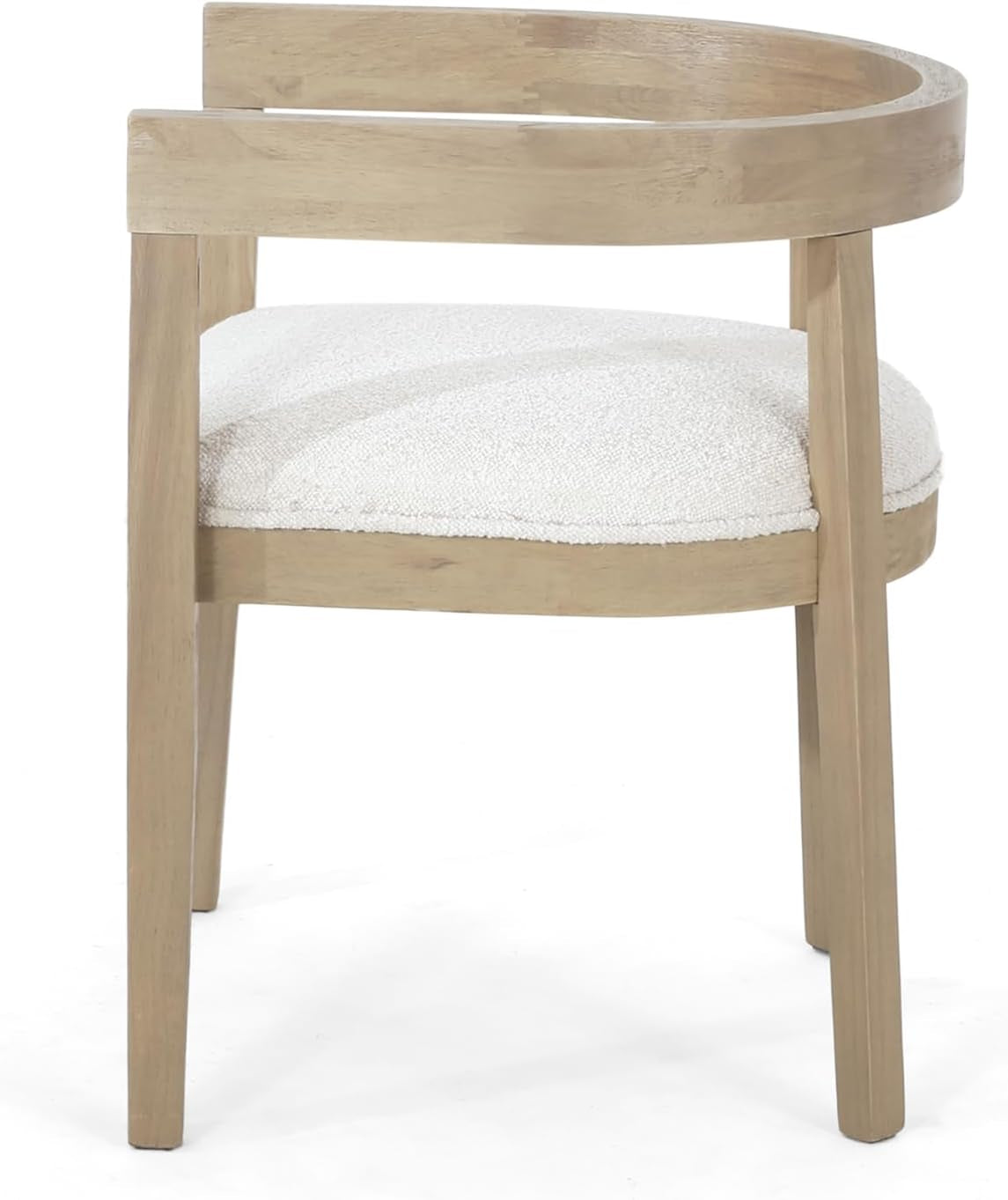 Ladieu Dining Chair, 22.5 "W X 22.75 "D X 27.5 "H, Light Ash + Almond