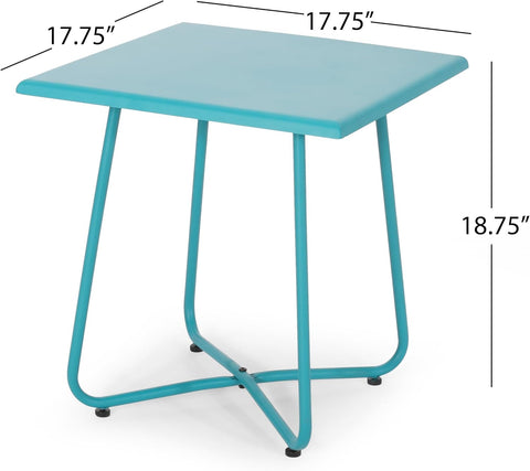 Anson Chat Set, 28.25 "W X 31.25 "D X 33.5 "H, Teal + Black