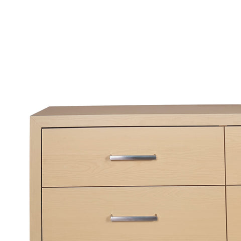 Beeson 6 Drawer Double Dresser by Natural/Black Light Wood