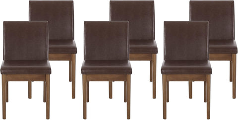 Kwame Dining Chair, Dark Brown + Walnut