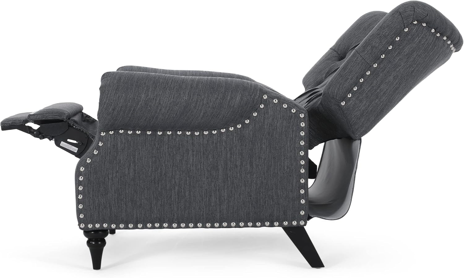 Sunapee Recliner, Charcoal + Espresso