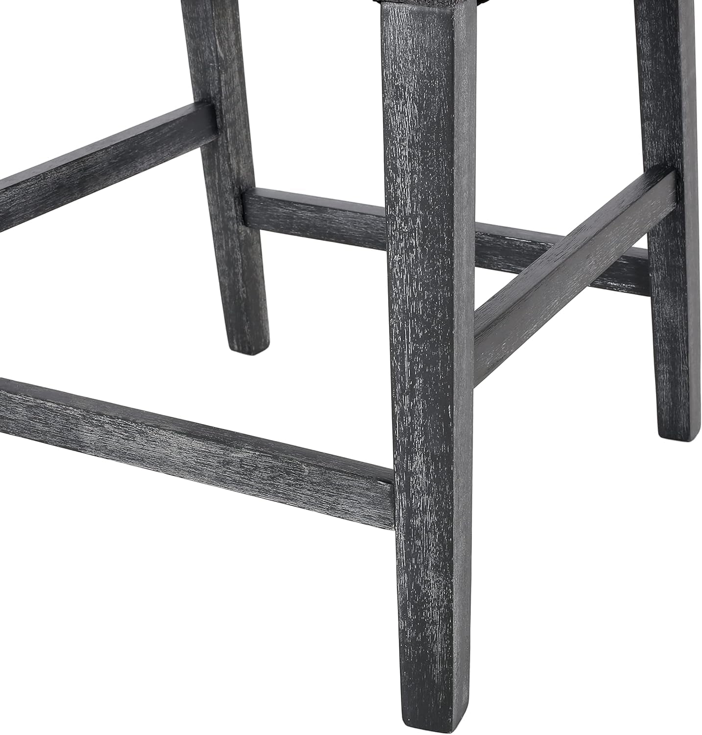 Armga Upholstered 26 Inch Counter Stool - Charcoal/Gray