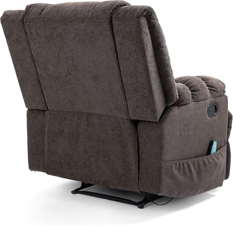 Coosa MASSAGE RECLINER, Brown + Black