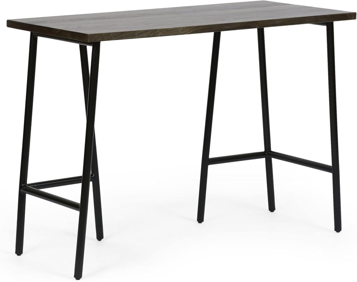 Darke Desk, Black + Brown Wash