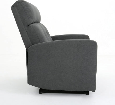 Halima Fabric 2-Seater Recliner, Charcoal