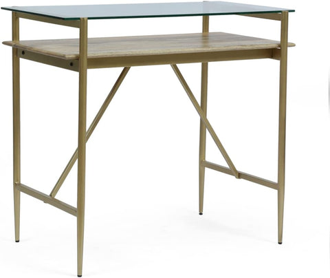 Toland Desk, Gold + Honey