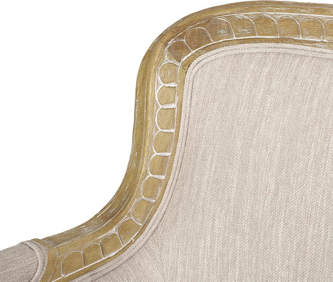 Trask Upholstered Loveseat - Beige/Natural