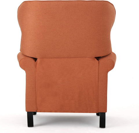 Gdfstudio Waldo Tufted Wingback Recliner Chair(Orange)