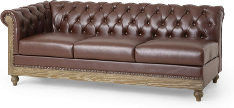 Castalia Sectional, Dark Brown + Natural