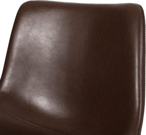 Jarvi Office Chair, Dark Brown + Matte Black