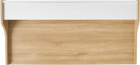 Aalto Computer Desk, Oak / White Melamine