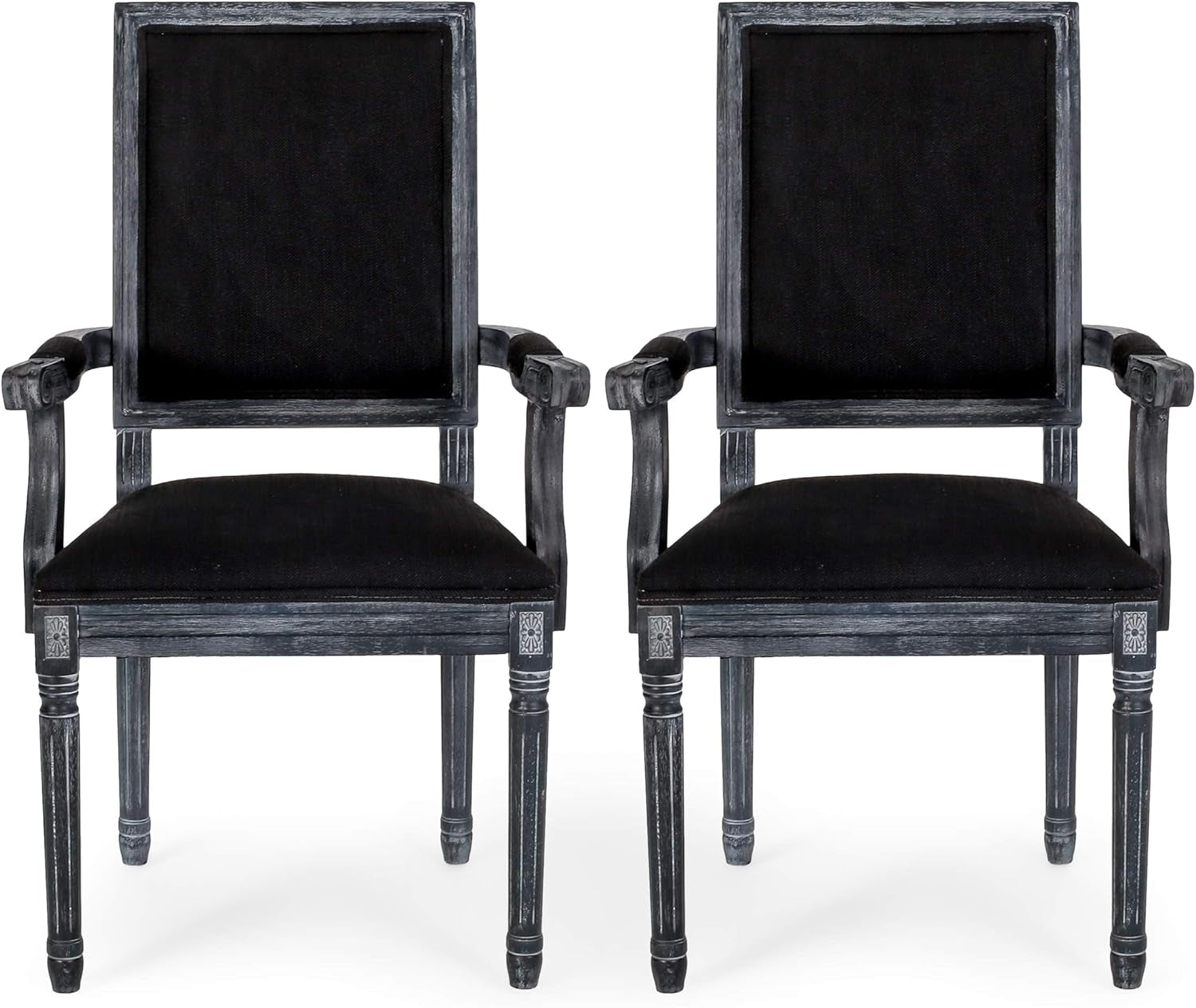 Maria DINING CHAIR SETS, Black + Gray