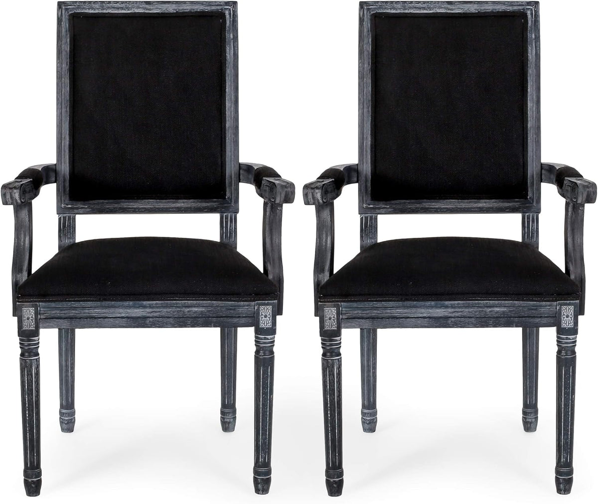 Maria DINING CHAIR SETS, Black + Gray