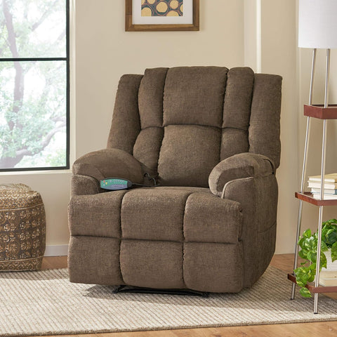 Coosa MASSAGE RECLINER, Brown + Black