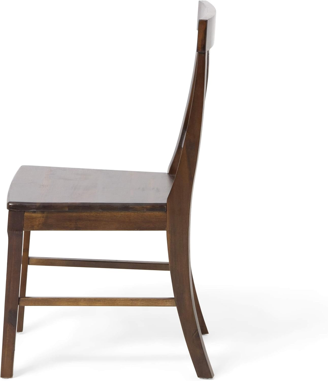 Bostwick Farmhouse Acacia Wood Dining Chair (Set of 2), 17.75 "W X 21 "D X 35 "H, Rich Mahogany