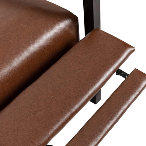 Fernhill Recliner, Cognac Brown + Dark Espresso