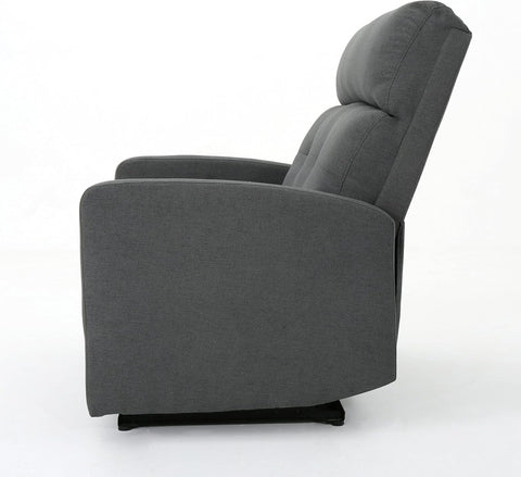 Halima Fabric 2-Seater Recliner, Charcoal