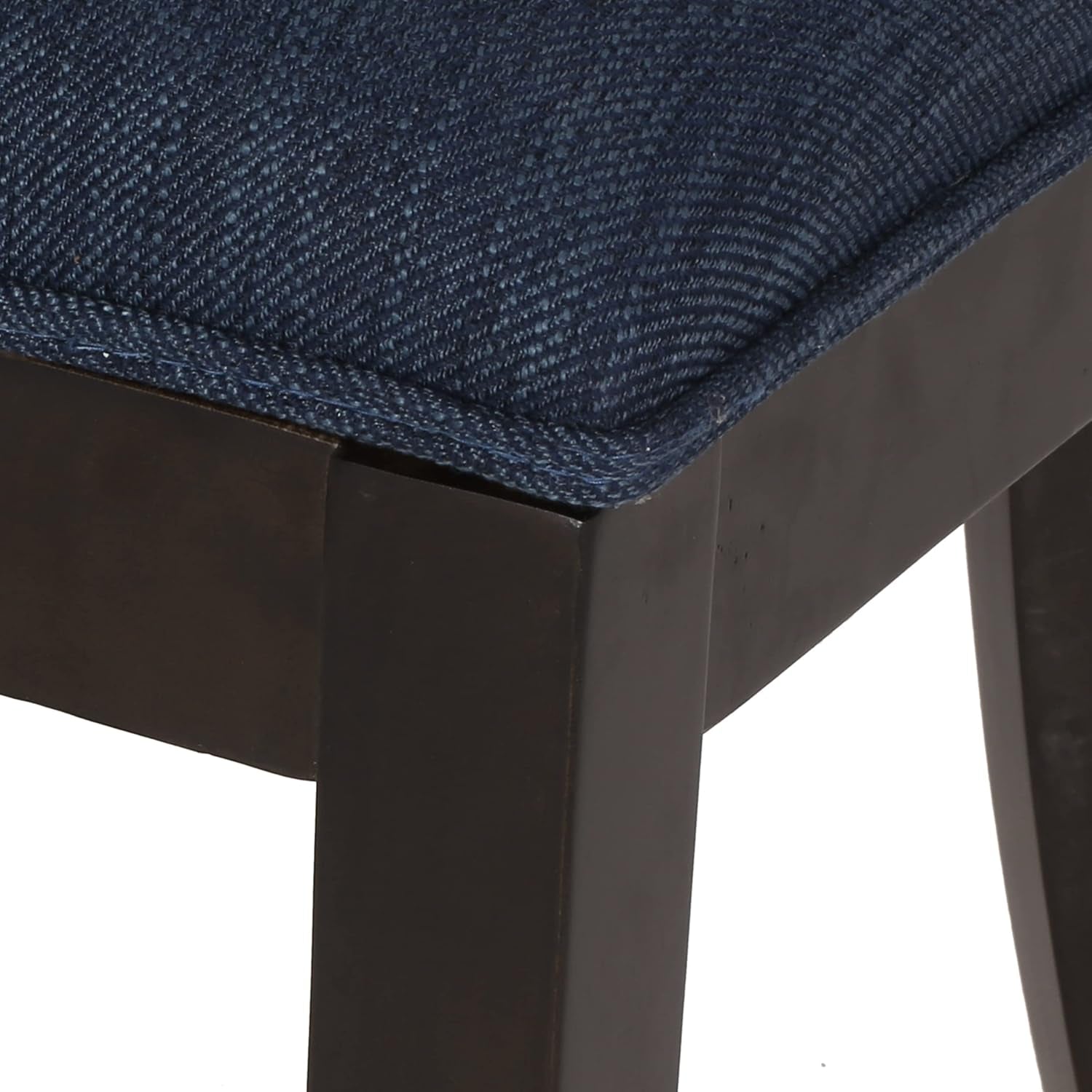 Thurber Dining Chair, Navy Blue + Walnut