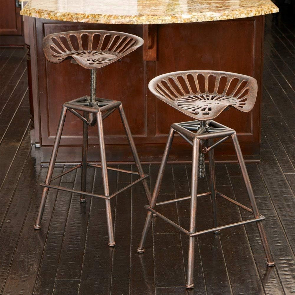 Charlie Saddle Bar Stool, Copper