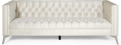 Hillel Sofas, Beige, Silver