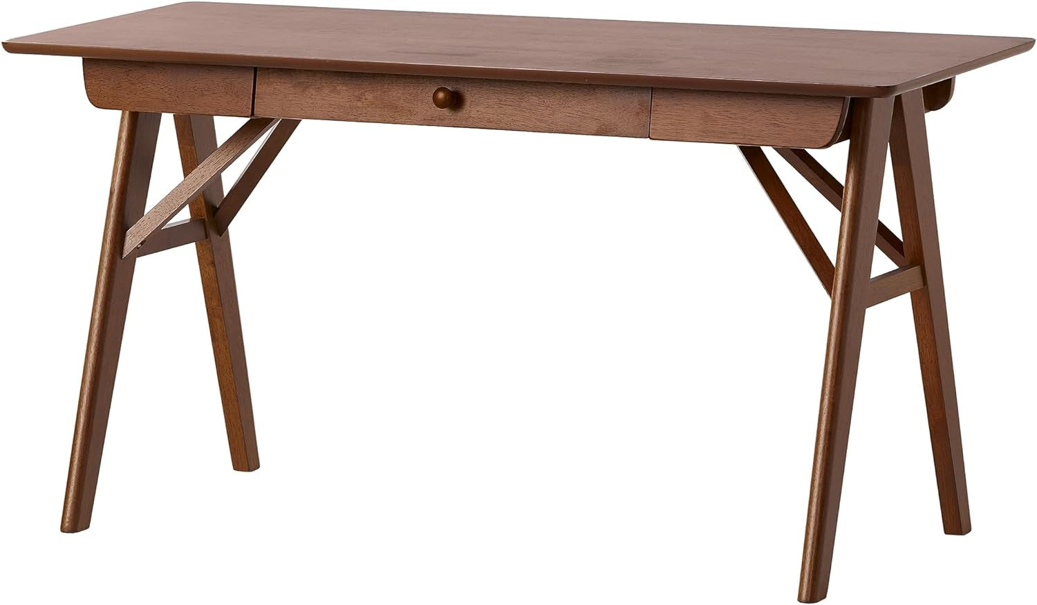 Vienna Mid-Century Wood Desk, Walnut